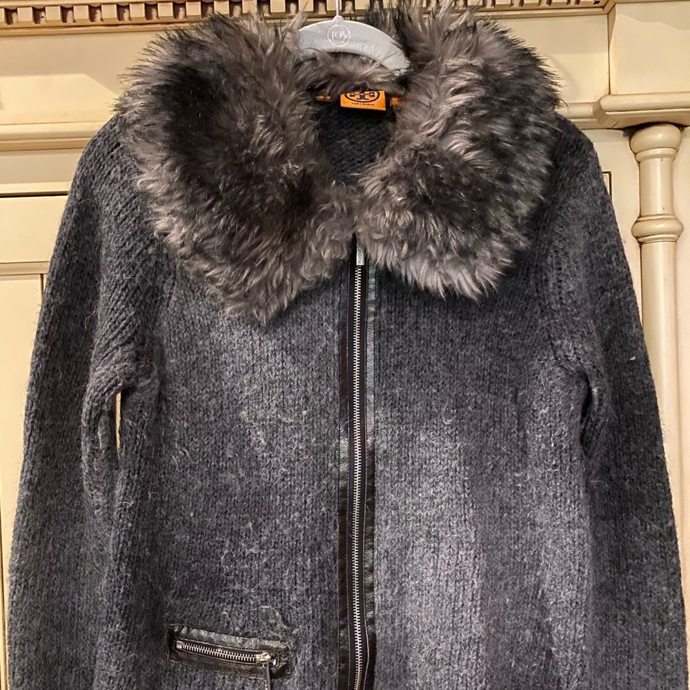 Tory Burch Zip-Up Sweater